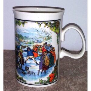Coffee Mug Cup Dunoon Pickwick Papers Scotland Charles Dickens vintage EUC